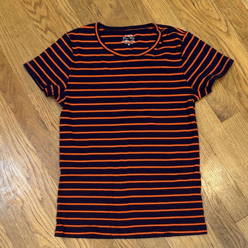J.Crew Fine Rib Cotton Tee, size Medium